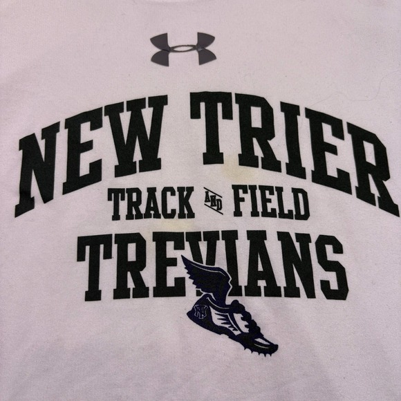 Under Armour New Trier Track Field Trevians Long Sleeve Heatgear Shirt Mens XL - Picture 2 of 7